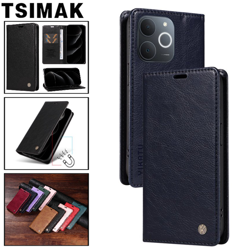 Realme Note 50 - Leather Phone Case For Realme P3