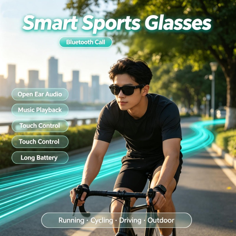Smart Sports Glasses Open Ear  - Smart Glasses Lens 评论和价格