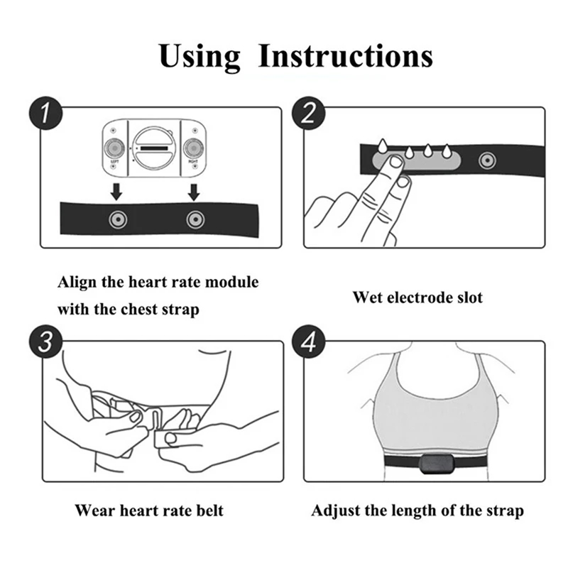 1/2PCS Heart Rate Monitor Ches - Breath Rate Monitor 评论和价格